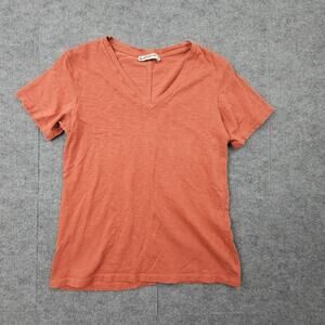 American Giant Shirt Womens Small V Neck Made in USA Casual Supima Cotton Tee